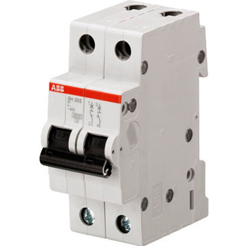 Автоматический выключатель ABB SH202L 2P 25А (С) 4,5kA - Электрика, НВА - Модульное оборудование - Автоматические выключатели - магазин электрооборудования amperomvolt.ru